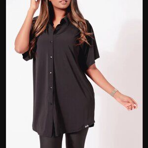 Exotica Athletica Button Up Boyfriend Tee